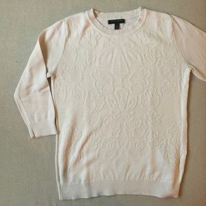 Banana Republic Long Sleeve Sweater, White, Medium